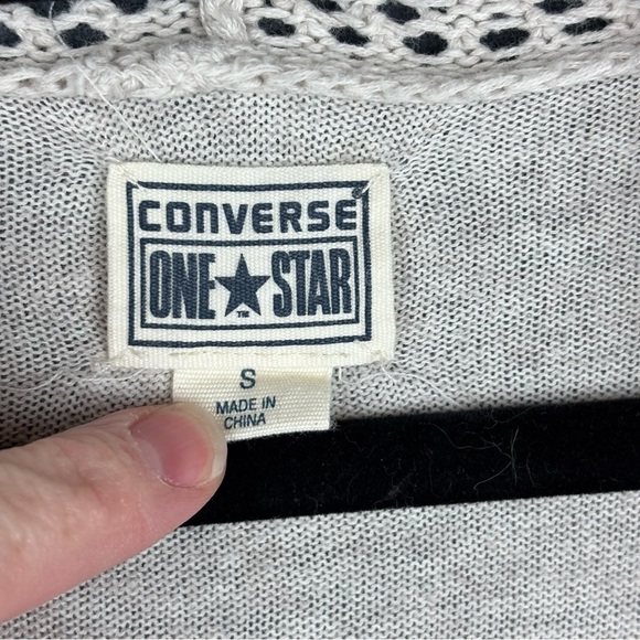 Converse One Star Women’s Cardigan Button up Sweater Sz Small - Picture 4 of 9